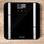 Cecotec Báscula de Baño Digital Surface Precision 9450 Full Health, Alta Precisión, Plataforma de Vidrio Templado de Seguridad, Pantalla LCD, Capacidad Máxima 180kgr, Cinta Métrica
