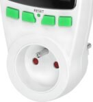 Retoo Medidor de Consumo Eléctrico 3600W, Medidor de Consumo Eléctrico para Enchufe, Medidor de Potencia Enchufe con Pantalla LCD, Medidor de Potencia, Protección contra Sobrecarga