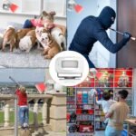 Aktivstar Sensor de Movimiento con Alarma Sonora para Entradas/Sensor de Movimiento para Hogar y Comercio, Timbre Inalámbrico, Alarma de Seguridad, Detector de Presencia Portátil, (Blanco)
