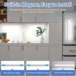 Luz de Armario Recargable con Sensor de Movimiento, Lámpara LED Adhesiva Regulable de 41 cm 6000 K, Luz Nocturna para Cocina, Gabinete, Escaleras, Sótano, Garaje-1PCS