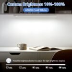 Luz de Armario Recargable con Sensor de Movimiento, Lámpara LED Adhesiva Regulable de 41 cm 6000 K, Luz Nocturna para Cocina, Gabinete, Escaleras, Sótano, Garaje-1PCS