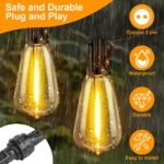 Distribuidor de luz de cadena en forma de 1 a 3 Y, IP65 impermeable, Plug and Play, cable de extensión exterior de 2 pines para luces de cortina, luces de Navidad, luces de jardín