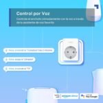Tapo P100 (Pack de 2) – Mini Enchufe Inteligente Wi-Fi, Óptimo para Programación Encendido/Apagado y Ahorro de Energía, No Necesita Hub, Compatible con Alexa y Google Home, Blanco