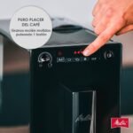 Melitta Solo E950-101, Cafetera Superautomática con Molinillo, 15 Barras, Café Espresso en Grano, Limpieza Automática, Personalizable, Negra