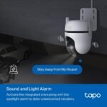 Tapo C530WS – Cámara de Seguridad Exterior 360° 3K 5MP, Visión Nocturna a Color, Resistencia IP66, Alarma Sonido/Luz, Detección AI, Almacenamiento en la Nube/SD 512GB, Audio Bidireccional
