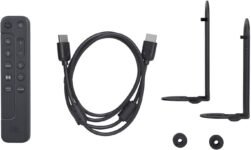 JBL Bar 300 Barra de sonido compacta de 5.0 canales, MultiBeam y Dolby Atmos, sonido envolvente 3D, con AirPlay, Alexa Multi-Room Music y Chromecast, negro