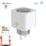 Katalia Enchufe Inteligente Wifi 16A 3680W Temporizador y Medidor de Consumo Control Remoto por App y Voz Compatible con Amazon Alexa, Google Home, Tuya y Smart Life, Programable
