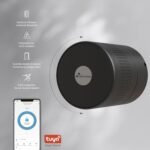 Nivian Bluetooth Smart Lock, Apertura remota sin llave, Creación temporal de llave virtual, Función de cierre automático, Fácil instalación (NV-SMARTLOCK)