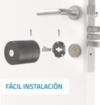 Nivian Bluetooth Smart Lock, Apertura remota sin llave, Creación temporal de llave virtual, Función de cierre automático, Fácil instalación (NV-SMARTLOCK)