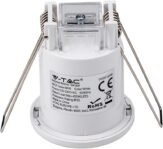 Sensor PIR de Techo, Cuerpo Blanco, Detección de Movimiento, Ideal para Automatización de Iluminación y Control de Seguridad Interior.