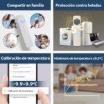 Termostato WiFi Caldera de gas, Termostato WiFi programable semanal, Termostato WiFi con pilas, Termostato digital inteligente con control Tuya Compatible con Alexa y Google Assistant.