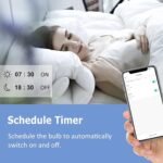 ANTELA Bombilla LED Inteligente E27 Wifi 9W Compatible con Google Home/Alexa, Bombilla RGB (2700K-6500K) Luces Colores Regulables, Control Remoto, Control por Voz, Ahorro de Energía, Pack 2