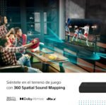 Sony HT-A3000 Barra de sonido, Dolby Atmos 3.1 canales, con subwoofer incorporado, DTS:X, mapeo de sonido espacial 360, funciona con Alexa y Google Assistant Negro