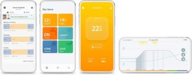 tado° V3+ Kit de inicio de termostato inteligente inalámbrico con control de agua caliente, funciona con Alexa, Siri y Google Assistant – Versión mejorada Instalación más sencilla
