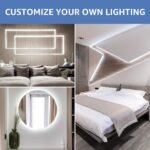 Lepro Tira LED Regulable, Luces LED Habitación 5M 1200lm, Blanco Frío 6000K, 300 LEDs, Tira de Luz LED para Gabinete, Armario y Más, Incluye Fuente de Alimentación 12V y Regulador