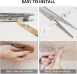 Lepro Tira LED Regulable, Luces LED Habitación 5M 1200lm, Blanco Frío 6000K, 300 LEDs, Tira de Luz LED para Gabinete, Armario y Más, Incluye Fuente de Alimentación 12V y Regulador