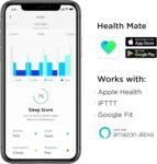 Withings Sleep Analyzer – Dispositivo de monitoreo del sueño clínicamente probado debajo del colchón – Detecta la apnea del sueño y analiza los ciclos del sueño