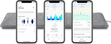 Withings Sleep Analyzer – Dispositivo de monitoreo del sueño clínicamente probado debajo del colchón – Detecta la apnea del sueño y analiza los ciclos del sueño