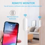 Sensor inteligente WiFi para puertas y ventanas – Alarma inalámbrica compatible con Alexa y Google Assistant – No requiere concentrador – Paquete de 4