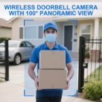 Timbre con Video, Timbre Inalámbrico con WiFi de 2.4GHz, Timbre con Video HD 1080p Timbre Inteligente con Cámara, Visión Nocturna, Audio Bidireccional, Fácil Instalación por Propia (Negro)