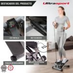 Ultrasport Stepper swing, step-up-down, stepper con o sin bandas de entrenamiento, entrenamiento holístico
