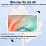 TV Portátil Inteligente de 32 Pulgadas con Ruedas, Tablet con Ruedas y Pantalla Táctil, Streaming Inalámbrico, Funcionamiento Android 12, 6 Horas de Batería 6+64G