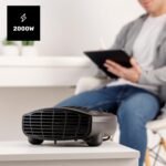 Taurus TFH-3001 – Calefactor, 2000W, 2 Potencias de Calor, Función Ventilador, Termostato Regulable, Sistema de Seguridad, Diseño Compacto 26 x 25 x 10 cm
