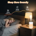 Humidificador, Humidificador Silencioso de 600 Ml para Bebés, Mini Humidificador Portátil con Luz Nocturna Ajustable, para Dormitorio, Viajes, Oficina, Plantas, Alimentado por USB
