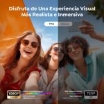 Proyector 【Aplicación incorporada】 1080P Compatible con WiFi 6