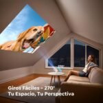 Proyector 【Aplicación incorporada】 1080P Compatible con WiFi 6