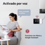 Termostato de Batería WiFi de 2 Cables para Control de Calderas de Gas Termostato Tuya Programable Diariamente, Compatible con Google Voice Control y Alexa.W506 3A