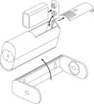 SEBSON Sensor de Movimiento con Alarma y Sonido para Comercios, Timbre Inalámbrico, Funciona con Pilas, Alarma de Seguridad