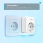 TP-Link TAPO P100 – Mini Enchufe Inteligente Wi-Fi, Ideal para Programar Vincular/Desvincular y Economizar Energía, Compatible con Alexa y Google Home, cor branca