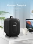 FOHERE Mini Nevera 5 Litros/6 Latas | USB+CA+CC | Modo silencioso, portátil y compacto | Nevera pequeña para dormitorios, coches, oficinas, cuidado de la piel, viajes (negro)