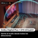 Hisense HS2000 – Barra de Sonido 2.1, 240W, Subwoofer Incorporado, Dolby Digital Plus, DTS Virtual:X, Modo TV, EzPlay