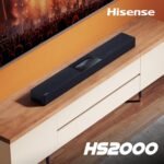 Hisense HS2000 – Barra de Sonido 2.1, 240W, Subwoofer Incorporado, Dolby Digital Plus, DTS Virtual:X, Modo TV, EzPlay