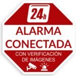 Pegatina alarma conectada 24h | Etiqueta de alarma | Vinilo disuasivo antirrobo | Resistente a los rayos UV/al agua | Interior – exterior (6)