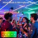 Oumida Bombilla LED Inteligente Wi-Fi, Multicolor, Regulable, Bombilla RGB, Casquillo E27, 9W, 806 Lúmenes para Google Home/Alexa, Pack 2