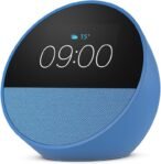 Nuevo Amazon Echo Spot (modelo 2024) | Reloj despertador inteligente con sonido de calidad y Alexa | Azul