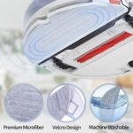 Pack de 22 Accesorios Roborock S7, Piezas de Repuesto para Roborock S7/S7+/T7S Plus, 2 Cepillos Principales, 6 Filtros, 6 Cepillos Laterales, 6 Paños de Microfibra para Aspiradoras Roborock