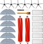 Pack de 22 Accesorios Roborock S7, Piezas de Repuesto para Roborock S7/S7+/T7S Plus, 2 Cepillos Principales, 6 Filtros, 6 Cepillos Laterales, 6 Paños de Microfibra para Aspiradoras Roborock