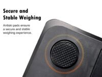 NUTRI FIT Báscula Inteligente para Monitor de Composición Corporal, Báscula de Baño Digital con IMC, Grasa Corporal, Masa Muscular, Lecturas LCD Grandes, 150kg, Negro