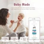 NUTRI FIT Báscula Inteligente para Monitor de Composición Corporal, Báscula de Baño Digital con IMC, Grasa Corporal, Masa Muscular, Lecturas LCD Grandes, 150kg, Negro