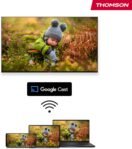 THOMSON Go Cast 150, Google TV 4K UHD, Streaming Dongle, Control por voz, Google Cast, Dolby Atmos, Digital Plus, Wi-Fi, Multi-Plug, 2 GB de RAM, 8 GB de almacenamiento