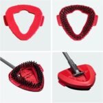 2 estropajos para Vileda Turbo EasyWring, Triangle Mop Spin Mop Head Ersatz, Bodenwischer Scheuerbürste Reinigungsbürste für Badezimmer und Küchenfliesen