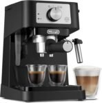 De’Longhi Stilosa Premium EC260.BK Cafetera de bomba con 15 bar de presión, 1100 W, 1 L, Negro/Plata