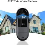 Timbre Inalámbrico Exterior Impermeable IP67 1080P con Cámara con Pantalla de 4,3 Pulgadas, Interfono Doméstico sin WiFi ni Aplicación, Ultra Gran Angular 170°, Visión Nocturna