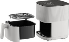 Airfryer – MasterPRO Rocket 500 – Freidora de Aire sin Aceite – Color Blanco – Capacidad de 5 L – Potencia de 1500 W – Pantalla LED Táctil – Cesta Antiadherente -Temperatura Regulable 80-200ºC