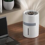 Humidificador inteligente de gran capacidad de 4 litros con purificación de iones negativos y funcionamiento silencioso para habitaciones de hasta 50㎡, blanco