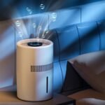 Humidificador inteligente de gran capacidad de 4 litros con purificación de iones negativos y funcionamiento silencioso para habitaciones de hasta 50㎡, blanco